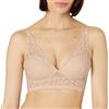 Maidenform Casual Comfort Halter Bralette Donna Bralette convertibile Pure Comfort, Bianco, 100B