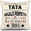 Aosumin Tata abbiamo cercato di trovare il regalo perfetto per te ma tu hai già noi Copricuscini divertenti per la tata Compleanno Ringraziamento Regalo di Natale Miglior regalo per la tata(tata-b)