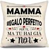 Aosumin Mamma abbiamo cercato di trovare il regalo perfetto per te ma tu hai già noi Copricuscini divertenti per la mamma da figlia figlio Compleanno Festa della mamma Regalo di Natale regalo mamma(mamma-b)