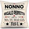 Aosumin Nonno abbiamo cercato di trovare il regalo perfetto per te ma tu hai già noi Copricuscini divertenti per il nonno Compleanno Festa del Papà Festa del Nonno Regalo di Natale(nonno-b)
