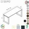 SEIPO RING scrivania OPERATIVA lineare struttura metallica a ponte Seipo P. 600 RN.0104 05 06