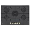 Beko Piano Cottura da Incasso a Gas 75 cm 5 Fuochi Griglie Smaltate Finitura Grigio Antracite Beko HIAW 75224 SAR- HIAW75224SAR