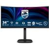Philips Monitor 34" ( LED 3440x1440 UWQHD 120Hz ) 3000 SERIES Curvo Black