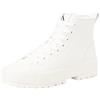 Calvin Klein Donna Sneakers Hybrid Nappa Profilo Alto, Bianco (Bright White), 38