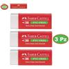 3 GOMME FABER CASTELL RETTANGOLARE BIANCA PER MATITA
