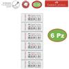 6 GOMME FABER CASTELL IN VINILE BIANCA PER MATITA
