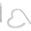 Fossil Women's Brass or sterling silver with hoop closure Earrings