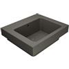COLAVENE Lavabo a incasso e d'appoggio rettangolare vasca centrale Alaqua L 60 x H 25 x P 21 cm in ceramica beige opaco