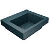 COLAVENE Lavabo a incasso e d'appoggio rettangolare vasca centrale Alaqua L 60 x H 25 x P 21 cm in ceramica verde opaco