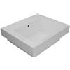COLAVENE Lavabo a incasso e d'appoggio rettangolare vasca centrale Alaqua L 60 x H 25 x P 21 cm in ceramica bianco lucido