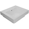COLAVENE Lavabo a incasso e d'appoggio rettangolare vasca centrale Alaqua L 60 x H 25 x P 21 cm in ceramica bianco opaco