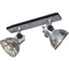 Eglo Leuchten my light Faro a 2 luci orientabile cupola Barnstaple stile industial 2XE27 49649/20