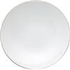 ROSENTHAL STUDIO-LINE PIATTO PIANO 28 CM, TAC GROPIUS FILO PLATINO