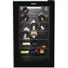 Candy DiVino CWC 021 M/NF Cantinetta Vino, 21 Bottiglie, App hOn con Tecnologia Vivino, Ripiani cromati, 39 dB, Classe G, 40x55x70 cm, Nero [Classe di efficienza energetica G]