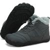 Mishansha Scarpe Bambino Invernali Stivaletti Bambina Invernali Scarponcini Bambini Invernali Scarpe Neve Impermeabili Stivali/Scarponi Invernali Grigio Scuro,Gr.28
