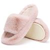 Chantomoo Pantofole da Donna in Memory Foam, per Camera da Letto, in Peluche, Comode, Foderate in Finta Pelliccia, Suola Antiscivolo, Pantofole Regalo alla Moda, Marrone Chiaro 42/43 EU