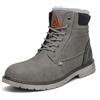 Mishansha Stivali Uomo Invernali Impermeabile Stivali da Neve Scarpe Outdoor Allineato Caldi Escursionismo Scarpe Grigio Gr.44