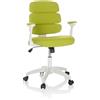 HJH Office sedia girevole per bambini KID ERGOLINO W con schienale ergonomico, verde, 736431
