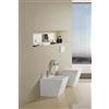 Shopbagno.it Coppia Sanitari Design Squadrato Sospesi / A Terra Filo Muro