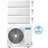 Hisense Climatizzatore Condizionatore Hisense New Comfort con WiFi R32 Trial Split Inverter 7000 + 9000 + 9000 BTU con U.E. 3AMW62U4RJC Classe A++/A+