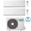 Hisense Climatizzatore Condizionatore Hisense New Comfort con Wifi R32 Dual Split Inverter 9000 + 12000 BTU con U.E. 3AMW62U4RJC Classe A++/A+