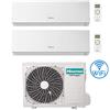 Hisense Climatizzatore Condizionatore Hisense New Comfort con Wifi R32 Dual Split Inverter 12000 + 12000 BTU con U.E. 3AMW62U4RJC Classe A++/A+