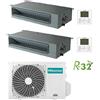 Hisense Climatizzatore Condizionatore Hisense Canalizzabile R32 Dual Split Inverter 12000 + 18000 BTU con U.E. 3AMW72U4RJC Classe A++/A+