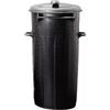 Stefanplast Bidone Per Rifiuti In Pvc Con Coperchio A Cerniera 100 Lt 42x94 Cm Con Maniglia