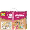 Lena 42714 - Valigetta per bricolage, con Carta Colorata, Gomma espansa, detergente per Pipe, Strass, Occhi oscillanti, Pompon, Bottoni e Molto Altro Ancora, per Bambini dai 5 Anni in su, 400 Rosa e