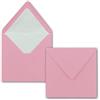 FarbenFroh by GUSTAV NEUSER 50 buste per lettere quadrate 16 x 16 cm rosa - Buste con fodera di seta bianca - Buste senza finestra e con chiusura adesiva umida - Per biglietti di invito per matrimoni e compleanni