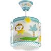 Dalber - Lampada da soffitto E-27, Giungla, Multicolore, 26 x 26 x 25