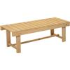 Easycomfort Panchina da Esterni Impermeabile a 2 Posti in Legno di Abete, Per Giardino Terrazzo, Fino 250kg, 110x38x35cm