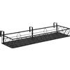 Easycomfort Fioriera da Esterno Portavasi con Ganci per Ringhiera Balcone in Metallo, 100x31x12cm, Nero