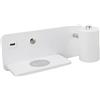 Asixxsix Applique a Led, Lampada Da Lettura a Parete Da Comodino Con Caricatore Wireless Da 5 V E Porta Di Ricarica Usb Lampada Da Parete Da Camera Da Letto Regolabile E Girevole Per Il(Bianco a destra)