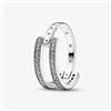 Pandora Anello Doppia Fascia Logo e Pavè M52 DONNA Pandora