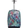 Invicta Trolley Scuola, Multicolore, Abstract Jungle, 2 in 1, Doppio Uso, con Spallacci Uso Zaino, Maxi Capienza, Zaini e Trolley, Scuola e Viaggio e Bagaglio a Mano, Taglia Unica, Maxi Capienza