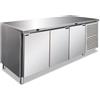 KLIMAITALIA Tavolo refrigerato 3 porte - Doppia temperatura - cm 179.5 x 70 x 86 h