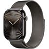 Apple Watch Series 10 GPS + Cellular 46mm Slate Titanium Case with Slate Milanes