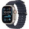 Apple Watch Ultra 2 GPS + Cellular 49mm Natural Titanium Case with Navy Ocean Ba