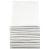 MuslinZ 12PK Panni in mussola per neonati 70 cm 100% puro cotone morbido bianco