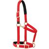Weaver Equine Weaver Leather Cavezza imbottita regolabile per mento e gola con chiusura a scatto, 2,5 cm, colore rosso