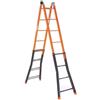Brixo Scala Telescopica In Acciaio 4+5 Gradini Scaletto Allungabile Edilizia H. Max 4,40 Mt