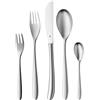 WMF Set di Posate da 30 Pezzi, per 6 Persone, Silk Cromargan in Acciaio Inox 18/10 Satinato