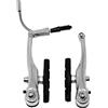 IBK Coppia Freni V-Brake per Bicicletta Set Freno a V per Bici Universale, Modello Alluminio Cromato Pinza con Pattini Freno