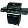 VIGLIETTA MATTEO S.P.A Barbecue sandri gas cuba 3 fuochi 1 fornello 11.6 kw