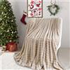 SHANNA Coperte Super Morbide e Calde in Velluto al Latte con Bolle 450 GSM, Adatte per Divano, Grande e Versatile Coperta per Camera da Letto, Divano, Viaggio, Auto, Campeggio (Cammello, 130x160 cm)