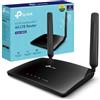 TP-Link Archer MR202 Router WiFi con SIM, Router 4G LTE WiFi Dual-Band AC750Mbps, 3 Porte LAN e 1 LAN/WAN, Plug & Play, 2 Antenne LTE Smontabili, QoS, Onemesh