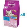 WHISKAS Adult 6x1,4 kg alimento secco completo per gatti adulti con tonno