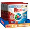 Dixan DISCS 4in1 Expert Smacchiante Detersivo Lavatrice, 5 confezioni da 25 Lavaggi, Capsule lavatrice per pulizia profonda del bucato e freschezza igienica per lavatrice, Rimuove le macchie da 20°C