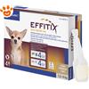 Virbac Dog EFFITIX Spot-On Cani di Taglia Toy (1,5-4kg) - Confezione Da 4 Pipette